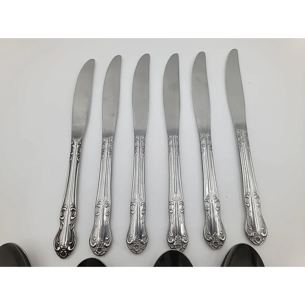 14 pc VALHALLA Embassy Classic Easterling Stainless Flatware‎ Japan